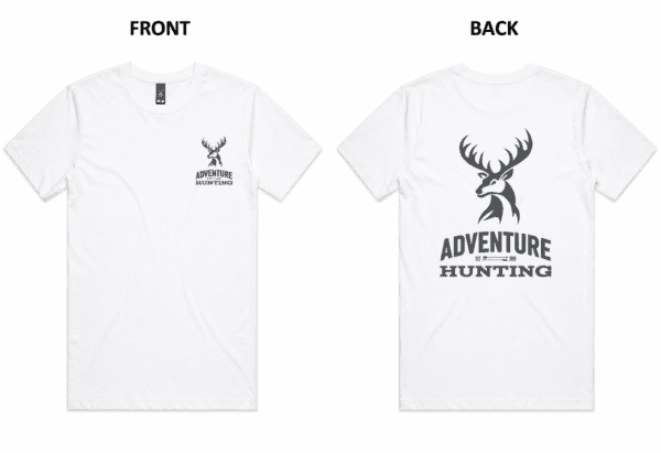 Adventure Hunting Short Sleeve Tee – White